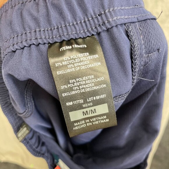 NEW Soybu Men's M Navy Blue Woven Jogger Pants Stretch & Water Resistant - Picture 5 of 8